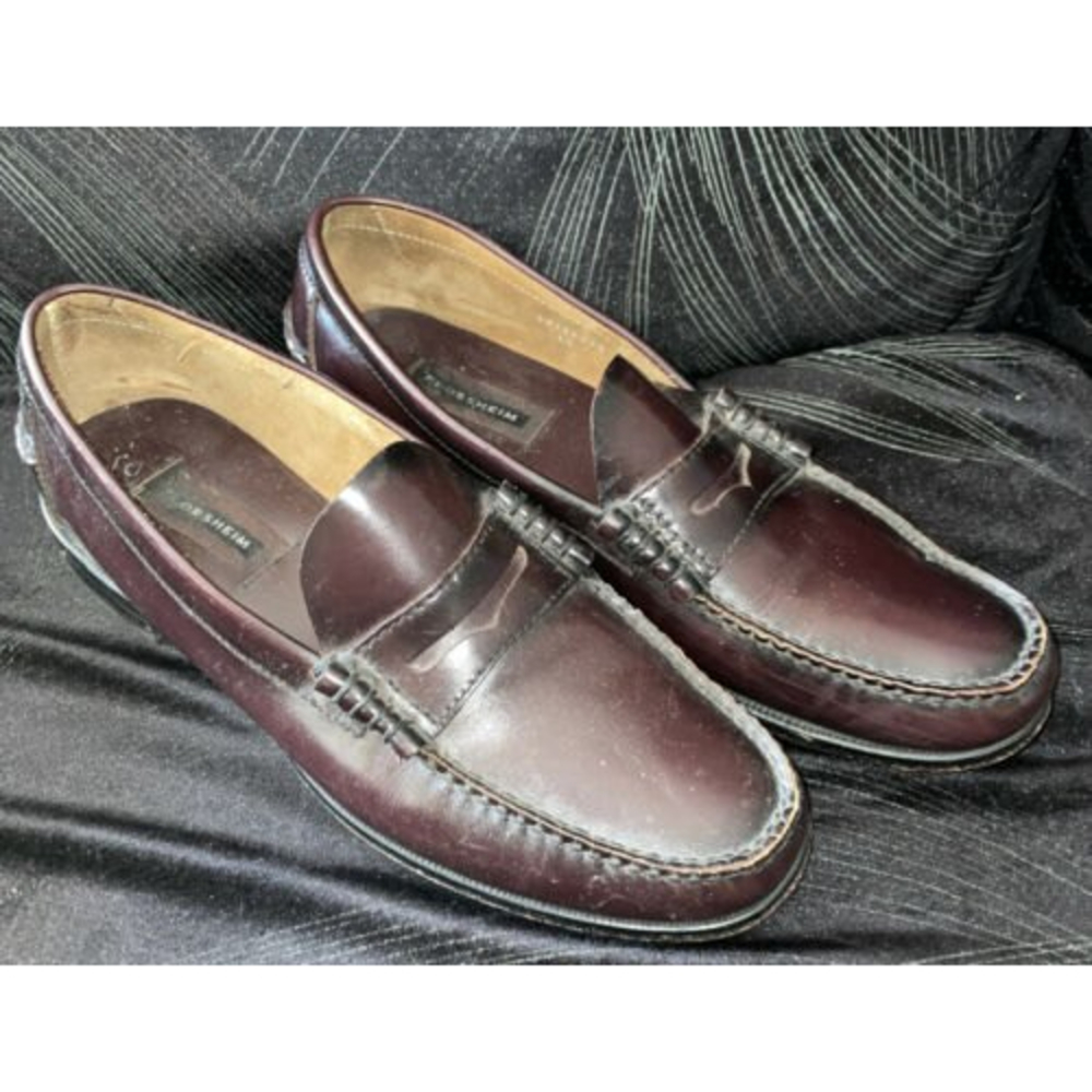 Florsheim FLS 17058 Berkley Penny Loafers Burgundy Mens Shoes Sz 11 1/2 D